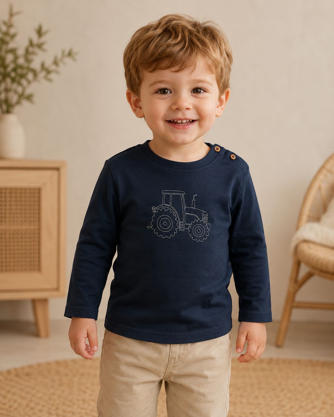 Blue7 navy tractor