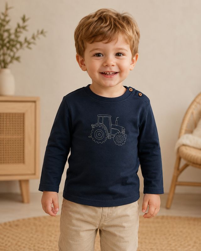 Blue7 navy tractor