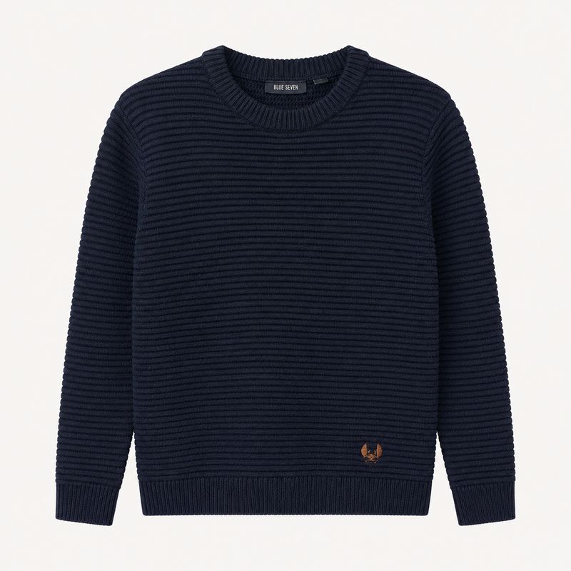 Blue7 navy trui