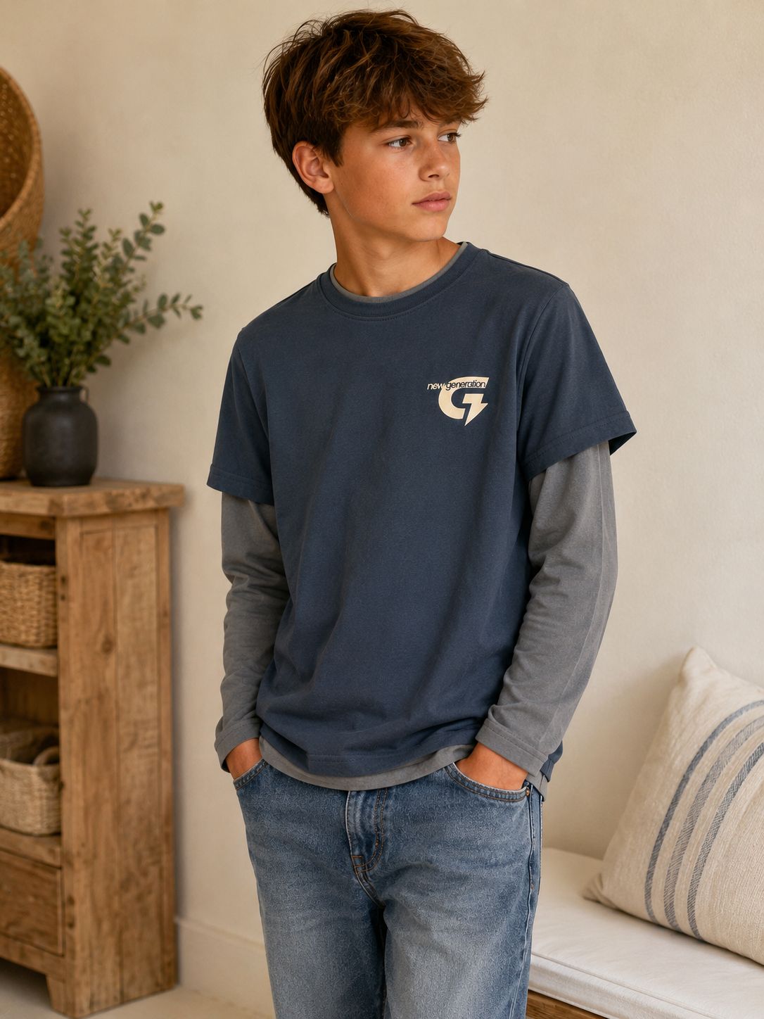 Blue7 Double shirt