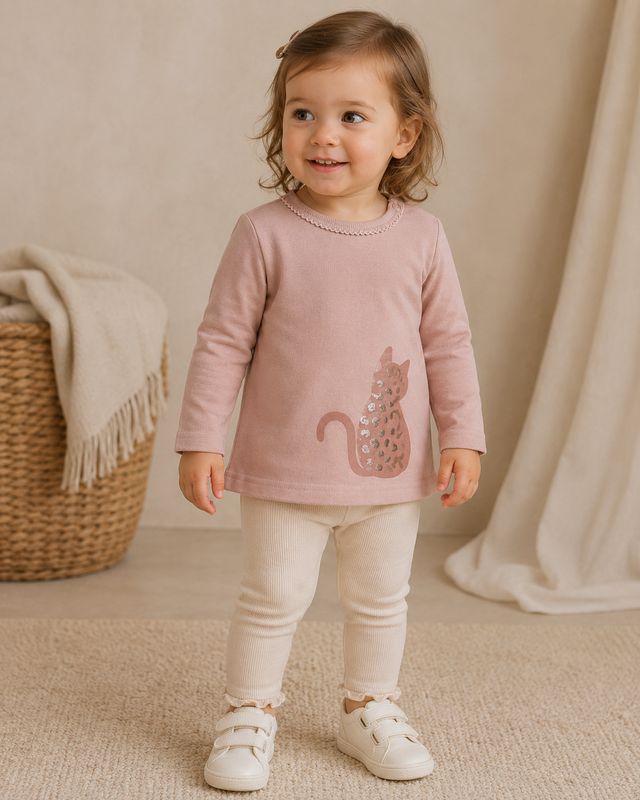 Blue7 Pink cat shirt
