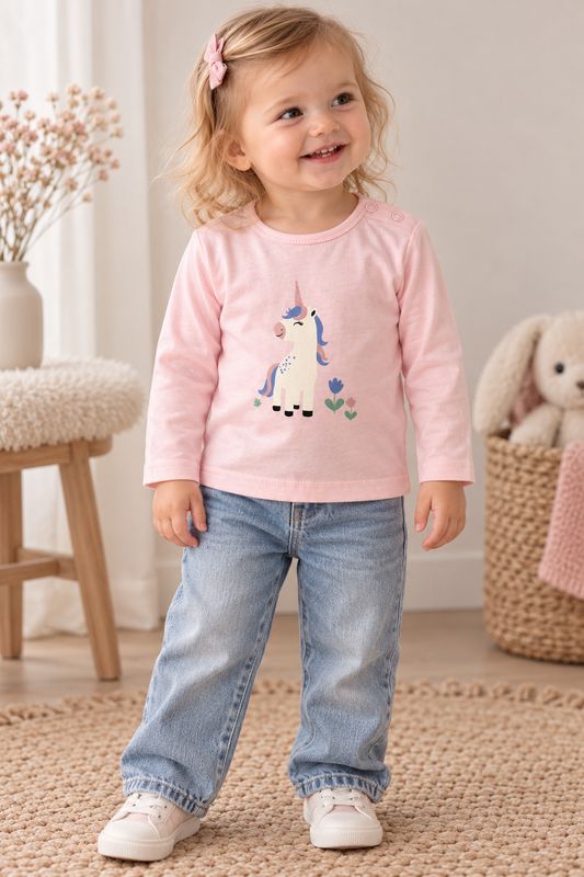 Blue7 mini kids pink shirt