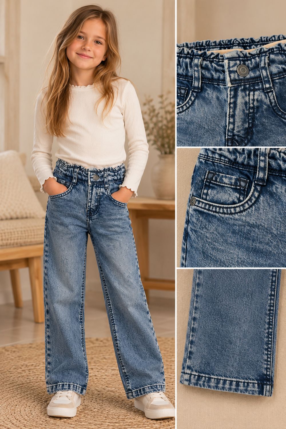 Blue7 wide leg jeans