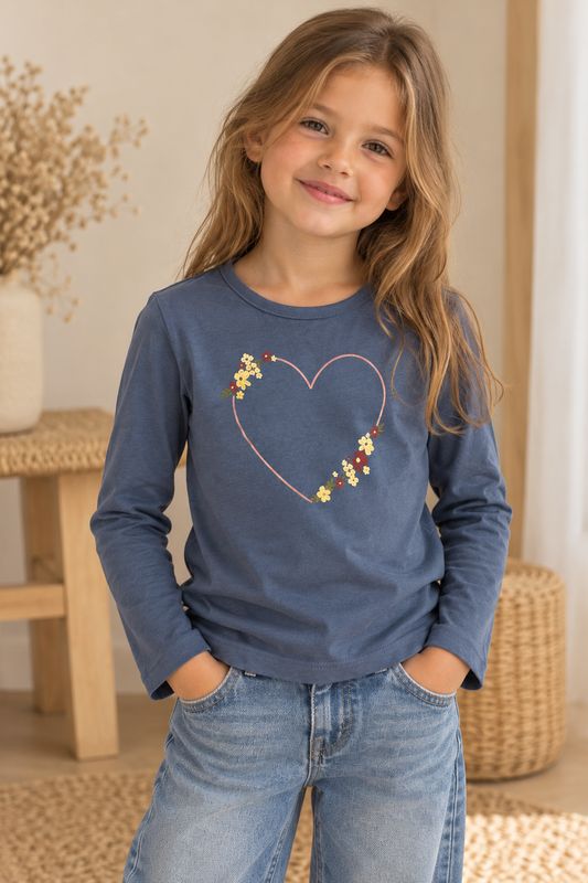 Blue7 bloemenshirt