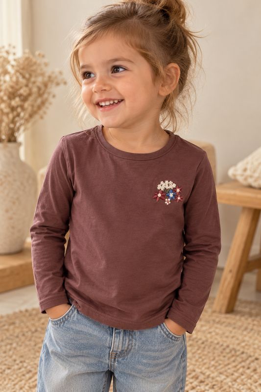 Blue7 shirt flowers