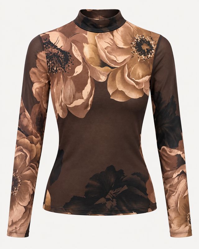 HAILYS top brown flower