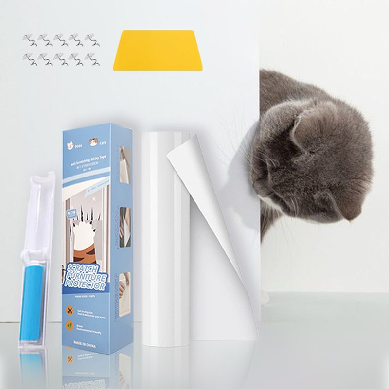 Protector de sofás para gatos 30x300cm + Rodillo quita pelusas + Espátula de colocación + 10 pings | Protección Anti arañazos de mascotas para todo tipo de muebles Protector de sofás para gatos 30x300cm + Rodillo quita pelusas + Espátula de colocación + 10 pings | Protección Anti arañazos de mascotas para todo tipo de muebles