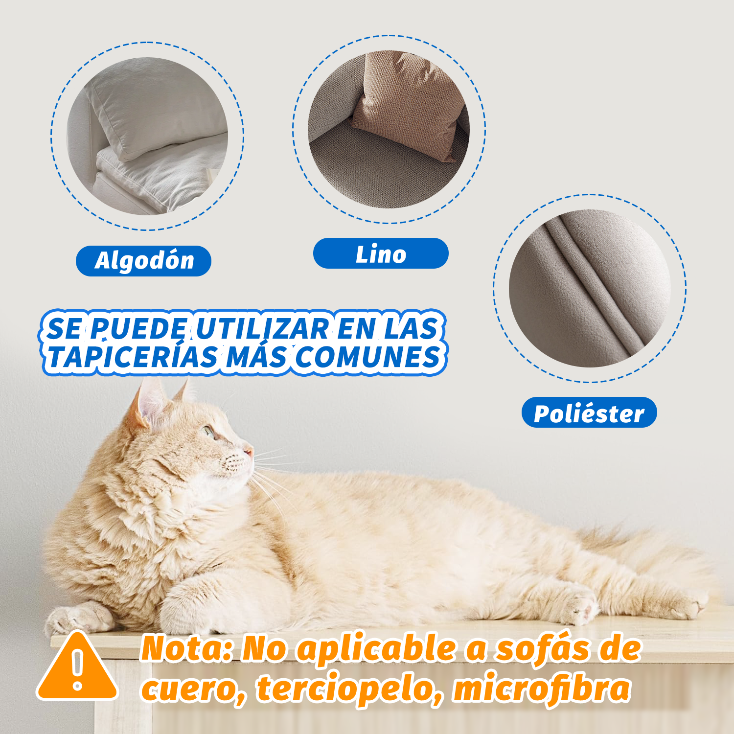 Protector de sofás para gatos 30x300cm + Rodillo quita pelusas + Espátula de colocación + 10 pings | Protección Anti arañazos de mascotas para todo tipo de muebles