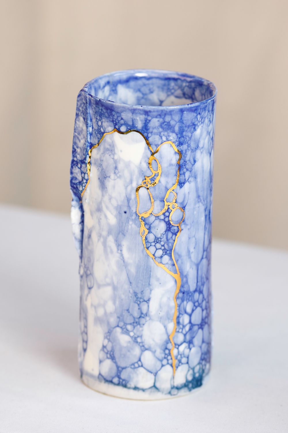 Grand vase texturé