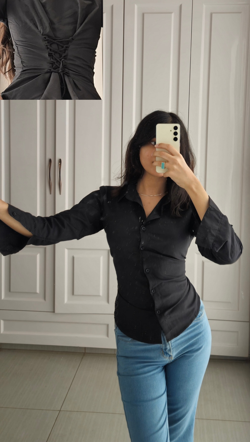 Black Corset Shirt