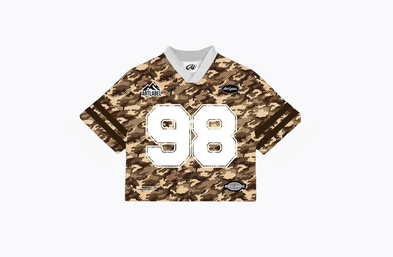 ART LABEL STUDIOS CAMO  HOCKEY JERSEY