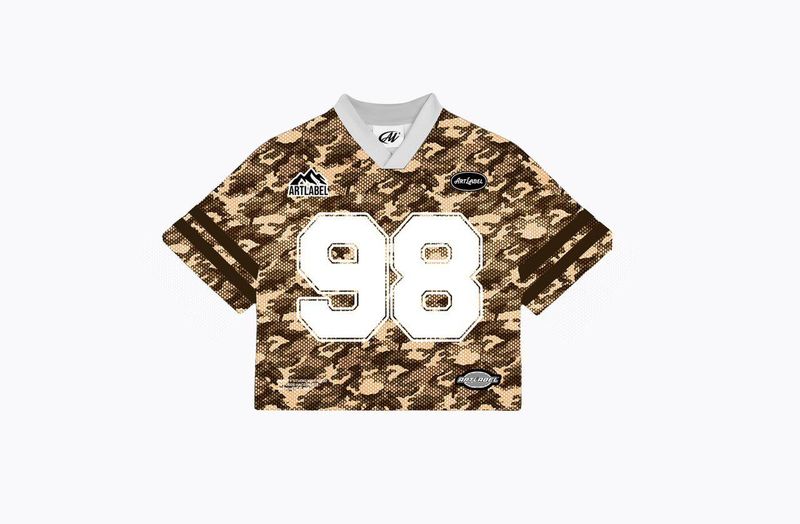 ART LABEL STUDIOS CAMO  HOCKEY JERSEY