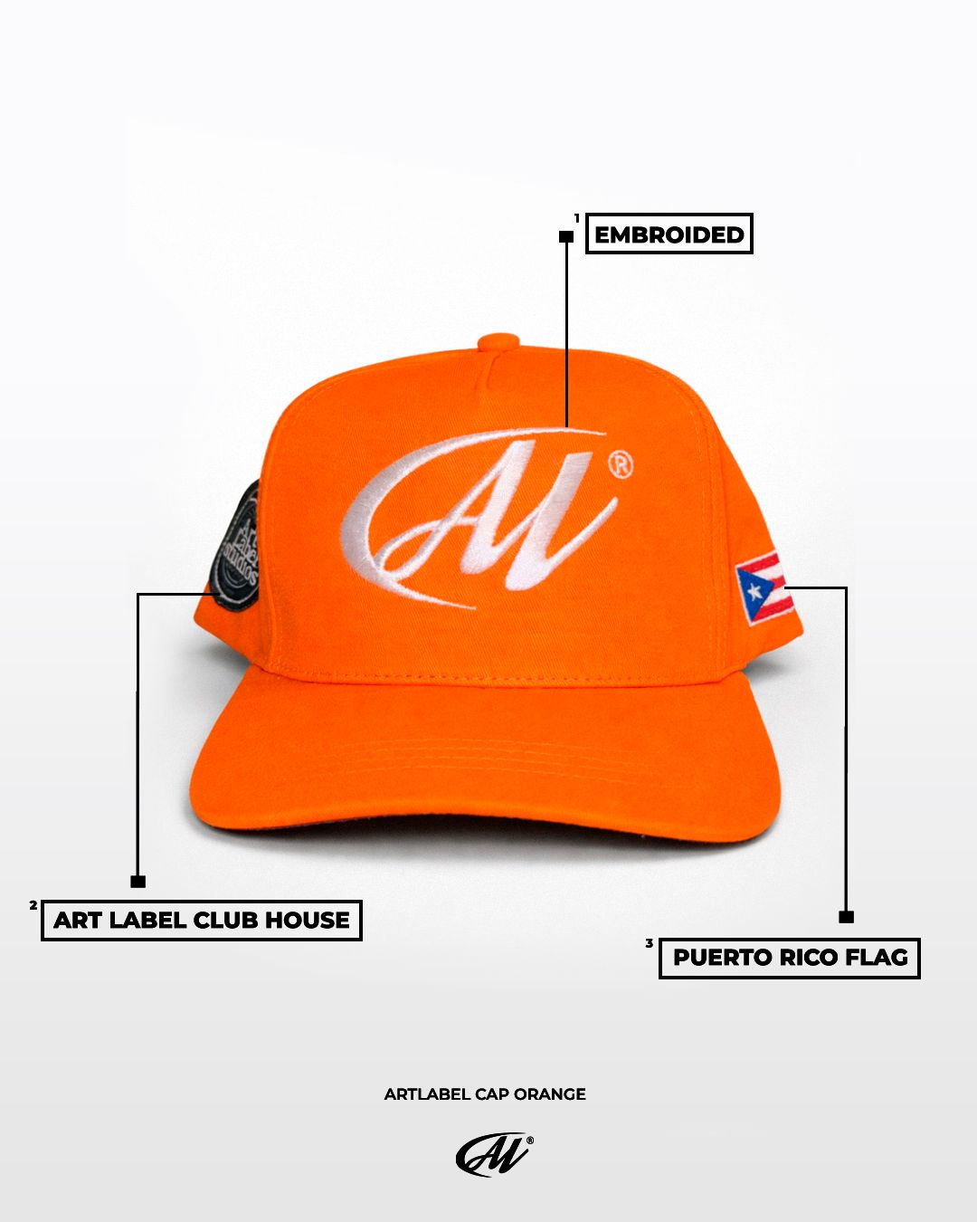 Art Label Club House Orange Hat