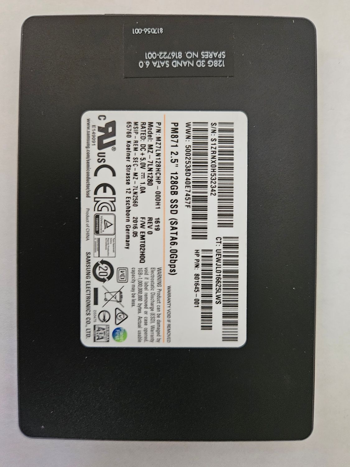 SSD 128G Samsung