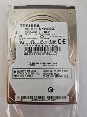 Toshiba 640G