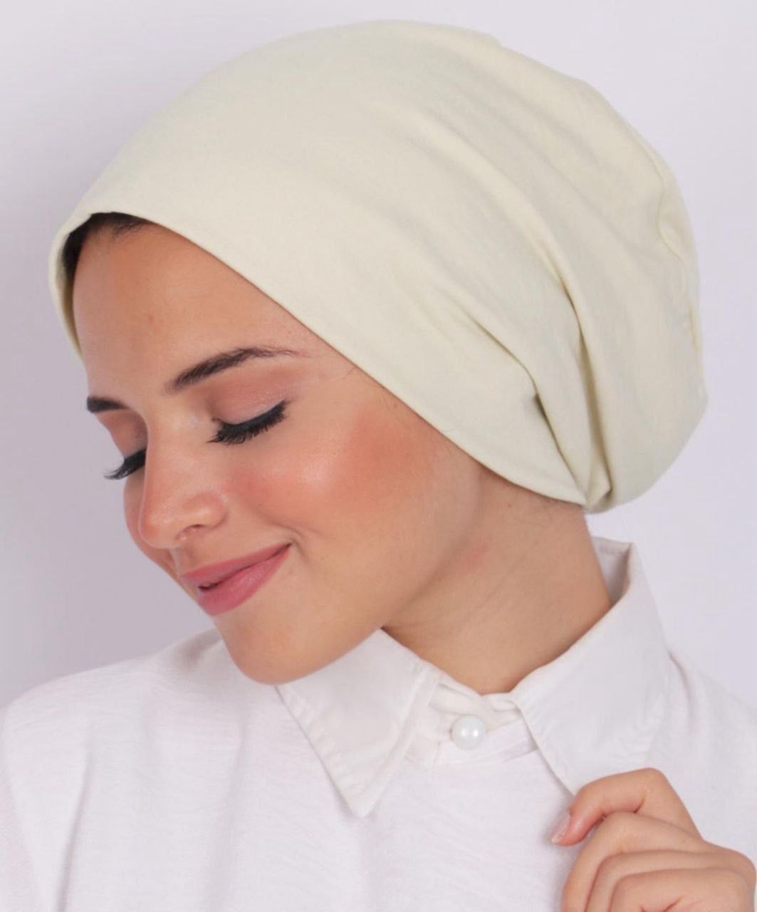 100% Egyptian Cotton Muslim Women Turban Hijab Cap Hair Bonnet Wrap Headscarf