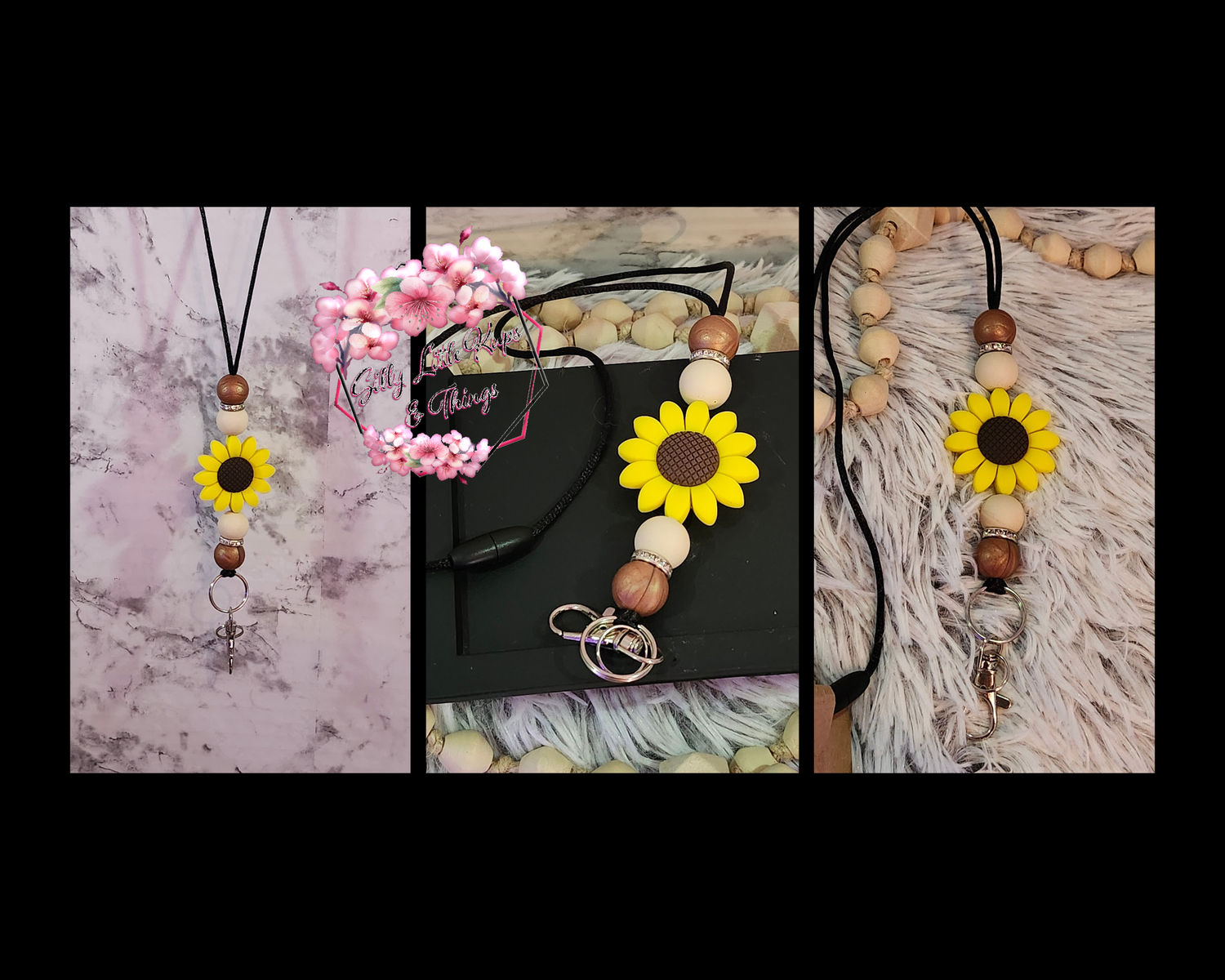 "Sunflower" Silicone Lanyard