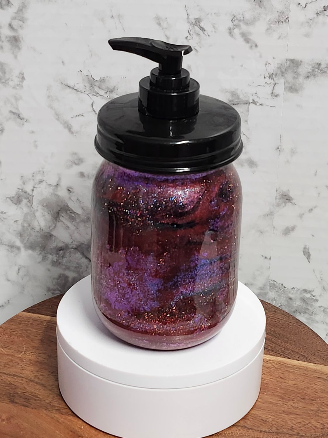 Purple Ink Swirl Dispenser