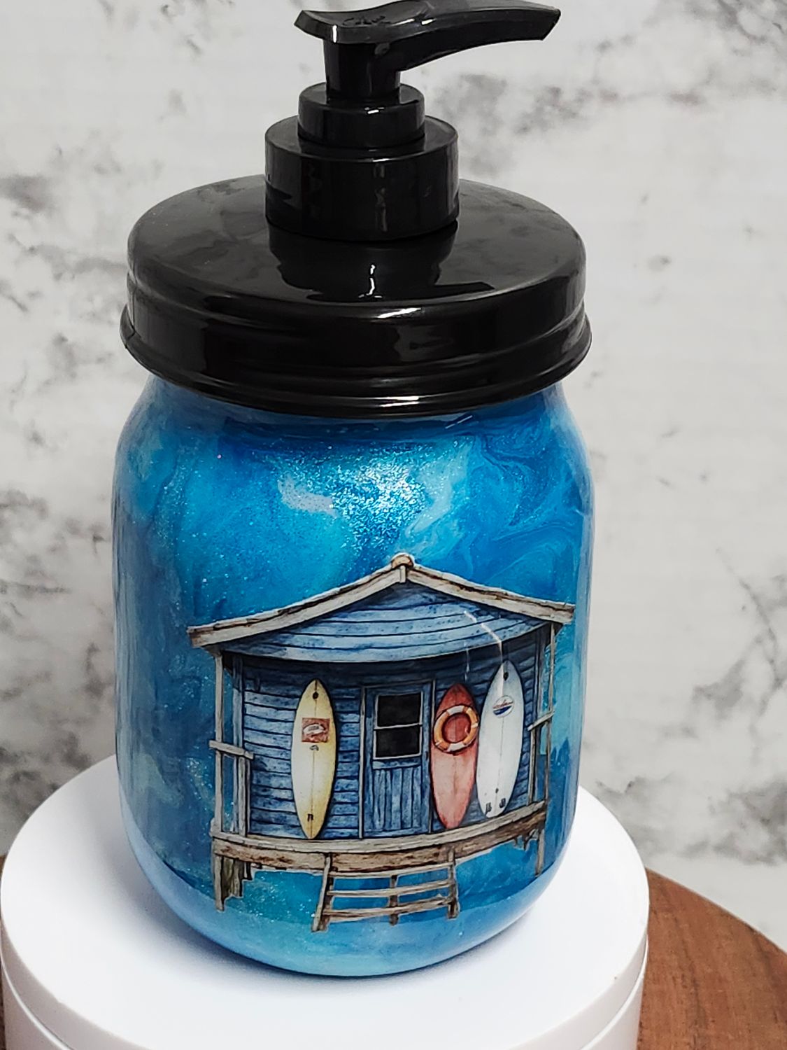 Bunkhouse Beach- Ink Swirl Dispenser