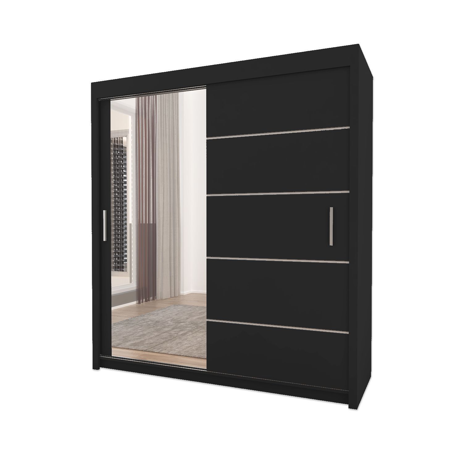 Sliding Mirror Door Wardrobe - Lyon