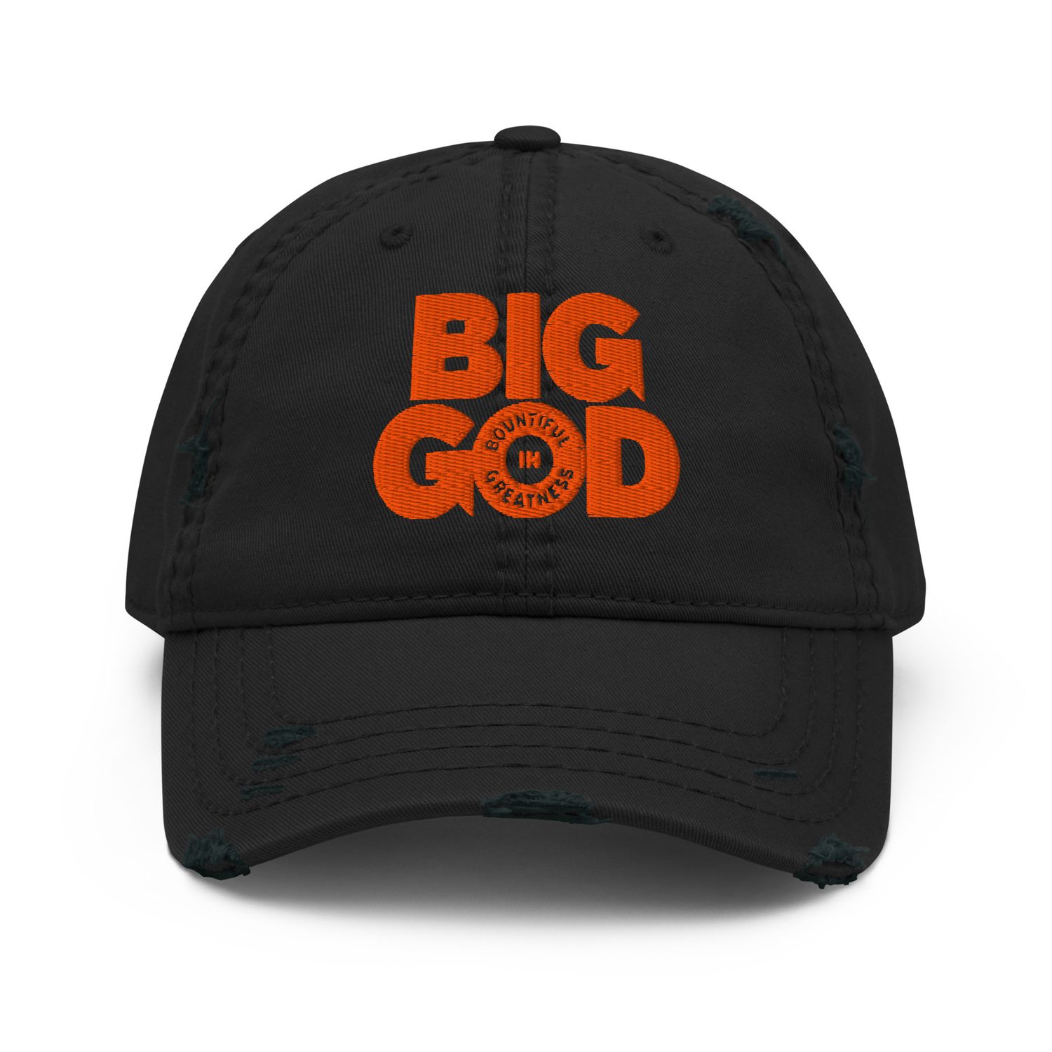 BIG GOD - Distressed Hat - Orange