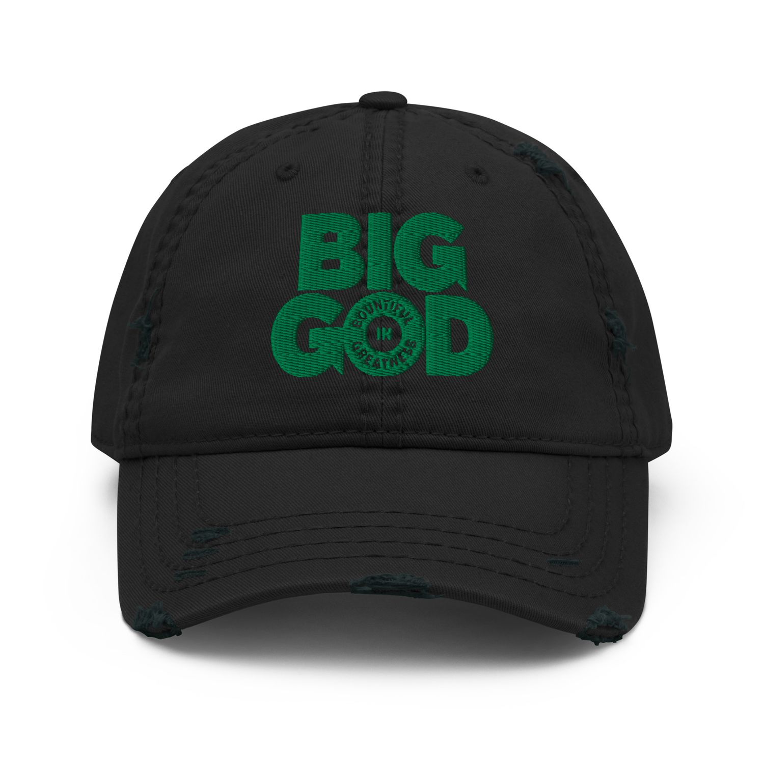 BIG GOD - Distressed Hat - Green