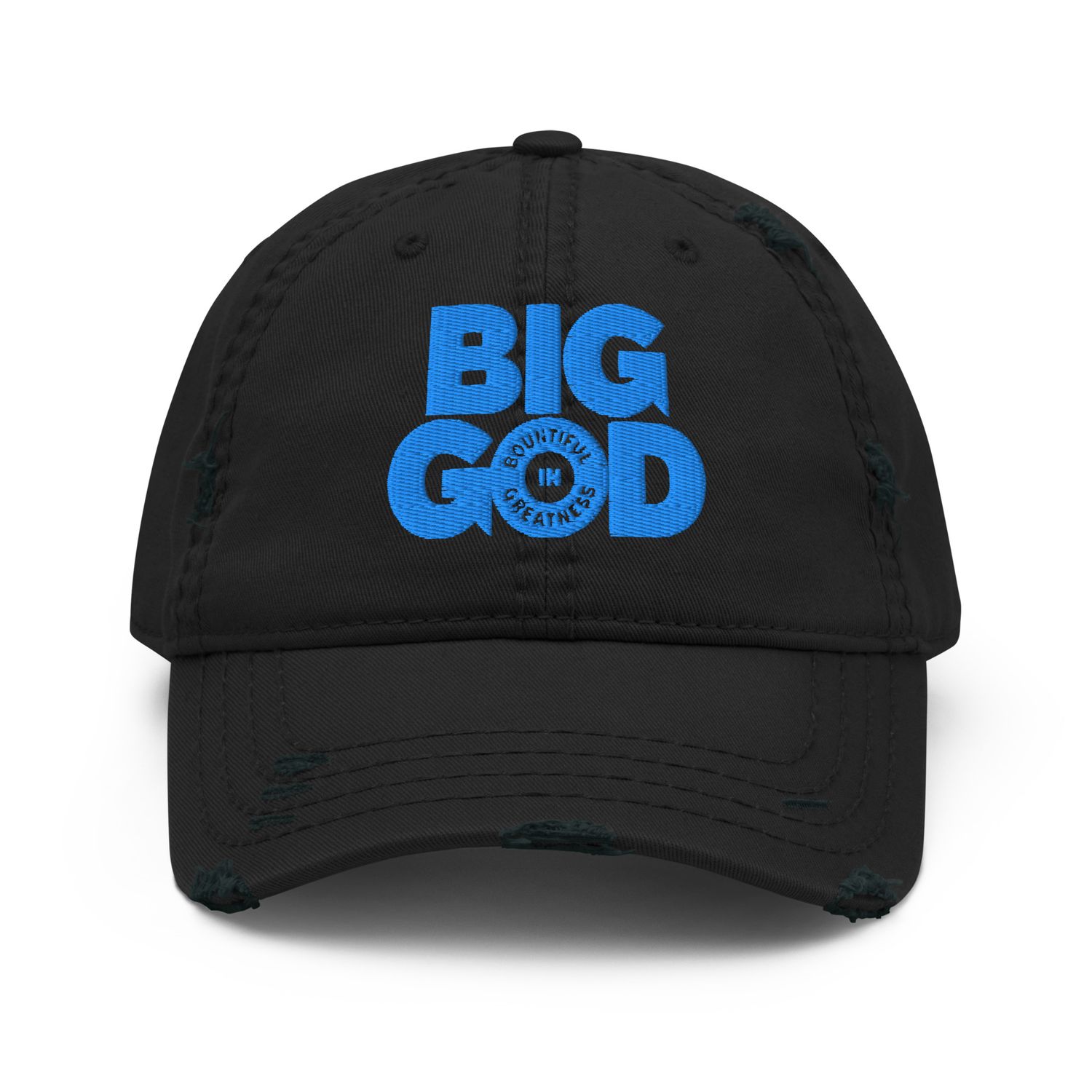 BIG GOD - Distressed Hat - Blue