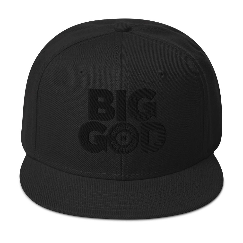 BIG GOD COLLECTION - Snapback Hat Black