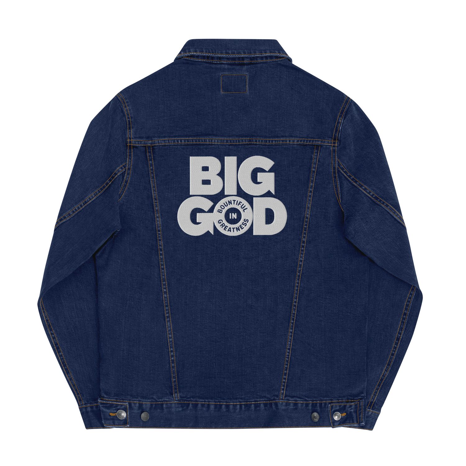 BIG GOD COLLECTION White - Unisex denim jacket