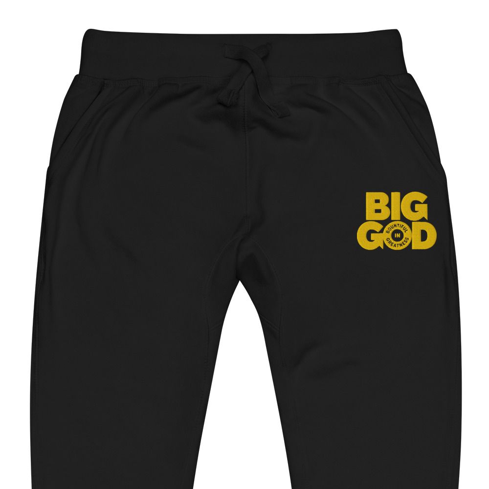 BIG GOD COLLECTION Yellow- Unisex fleece sweatpants copy