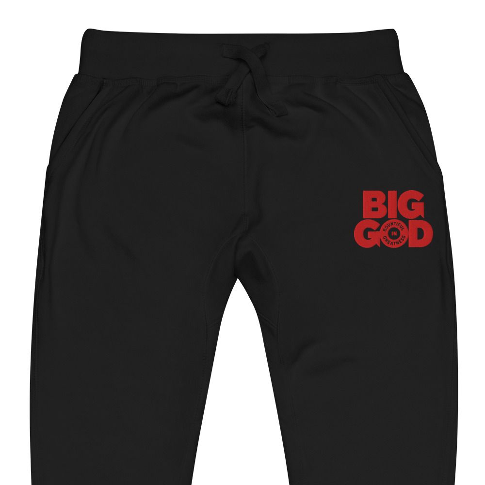 BIG GOD COLLECTION Red - Unisex fleece sweatpants