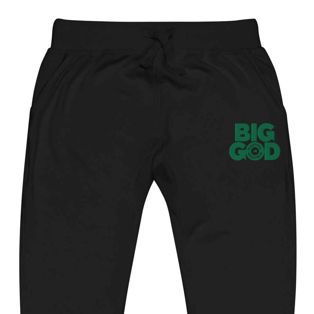 BIG GOD COLLECTION Green - Unisex fleece sweatpants copy