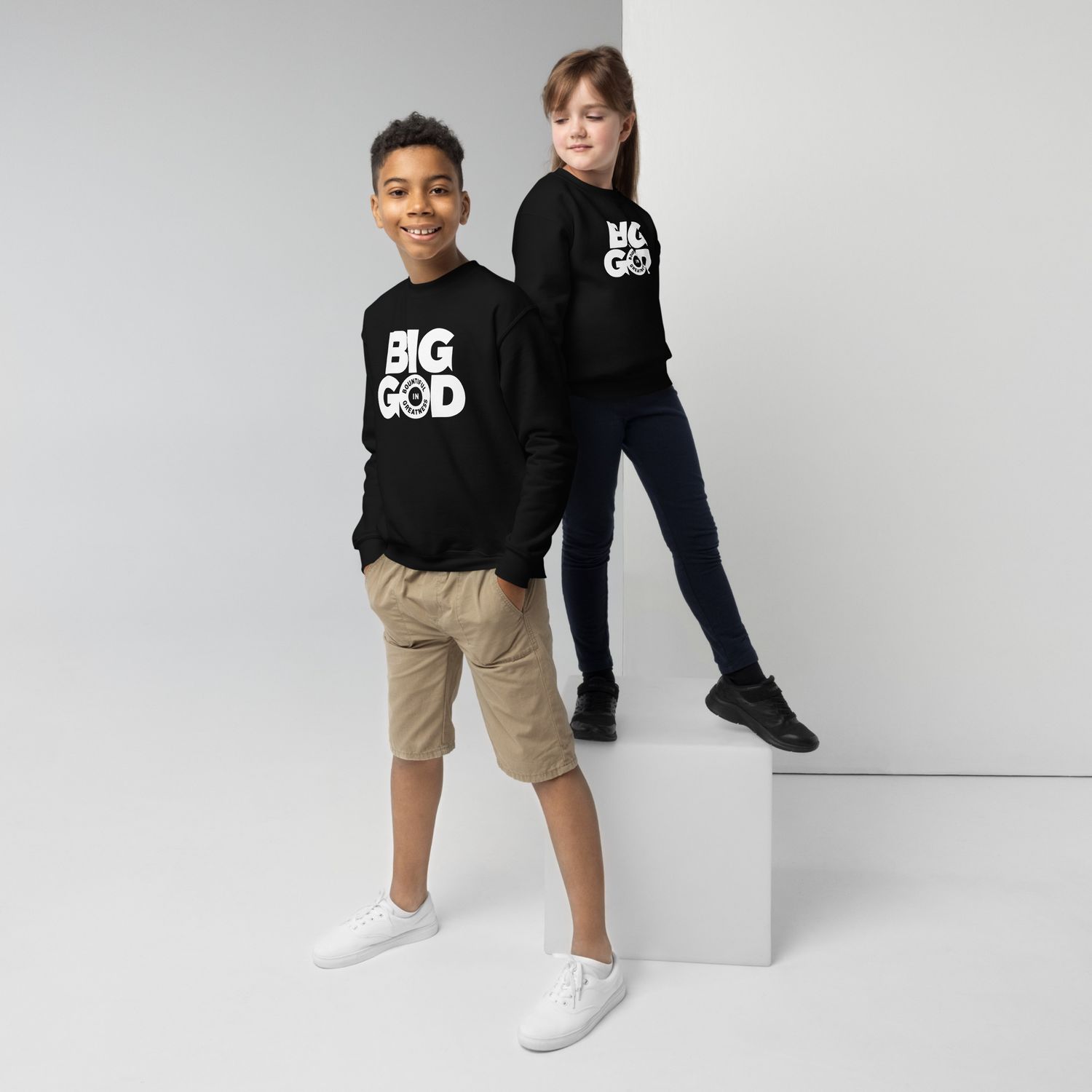 BIG GOD COLLECTION - Youth crewneck sweatshirt