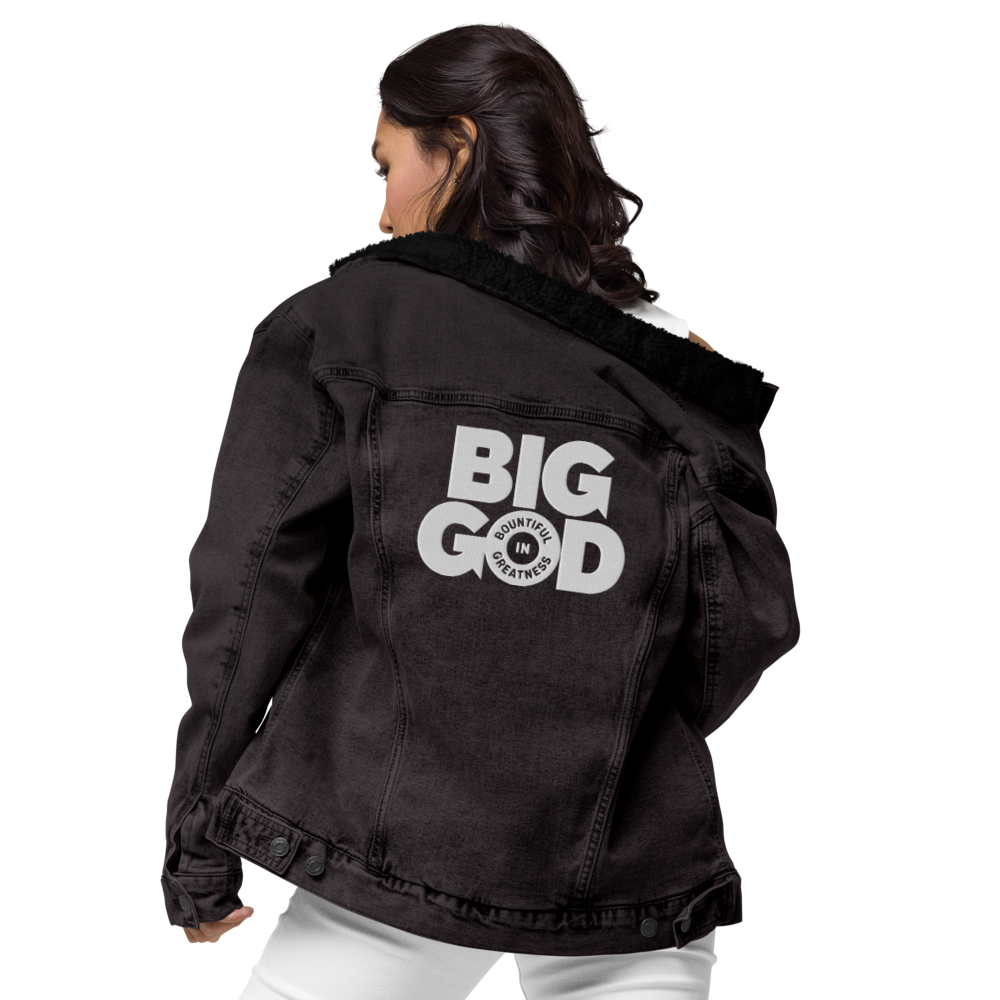 BIG GOD COLLECTION - Unisex Denim Sherpa Jacket