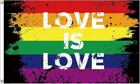 Love is Love Rainbow Pride Flag 3x5 Ft