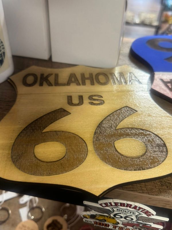 laser engraved hwy sign