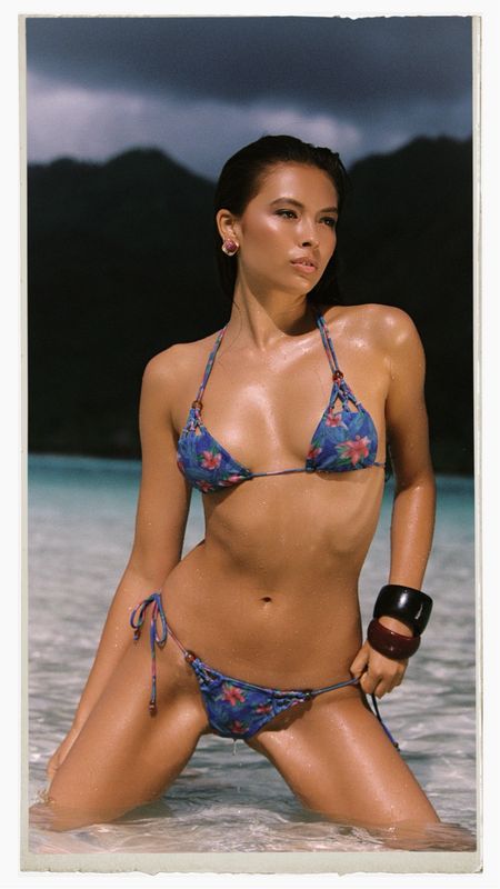 TAHITI BOTTOM- RETRO HIBISCUS