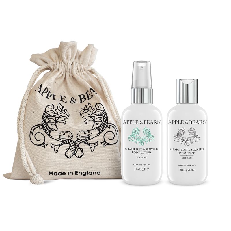 Grapefruit &amp; Seaweed Body Wash and Body Lotion Travel Set