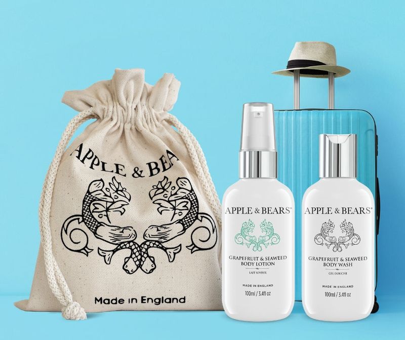 Grapefruit &amp; Seaweed Body Wash and Body Lotion - Travel Set
