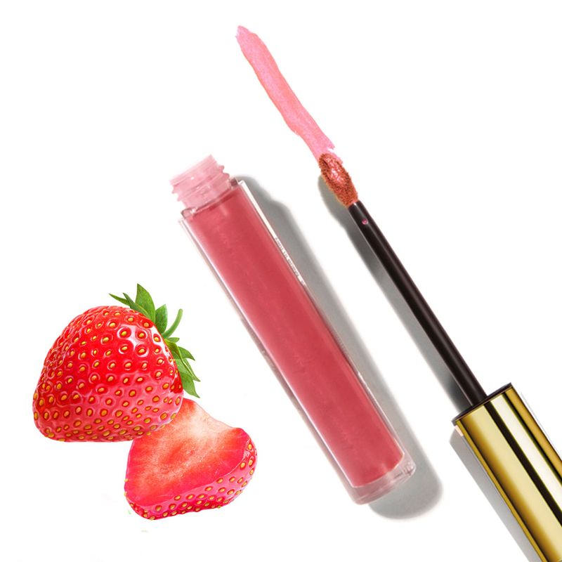 Natural Beeswax Strawberry Lip Gloss