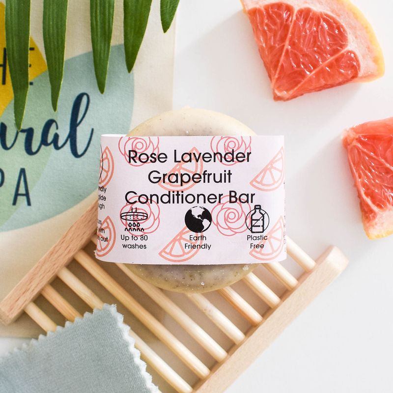 Solid Conditioner - Rose Grapefruit &amp; Lavender Scented