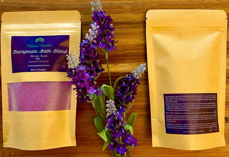 Lavender &amp; Neroli Luxury Natural Bath Blend in Eco-Pouch