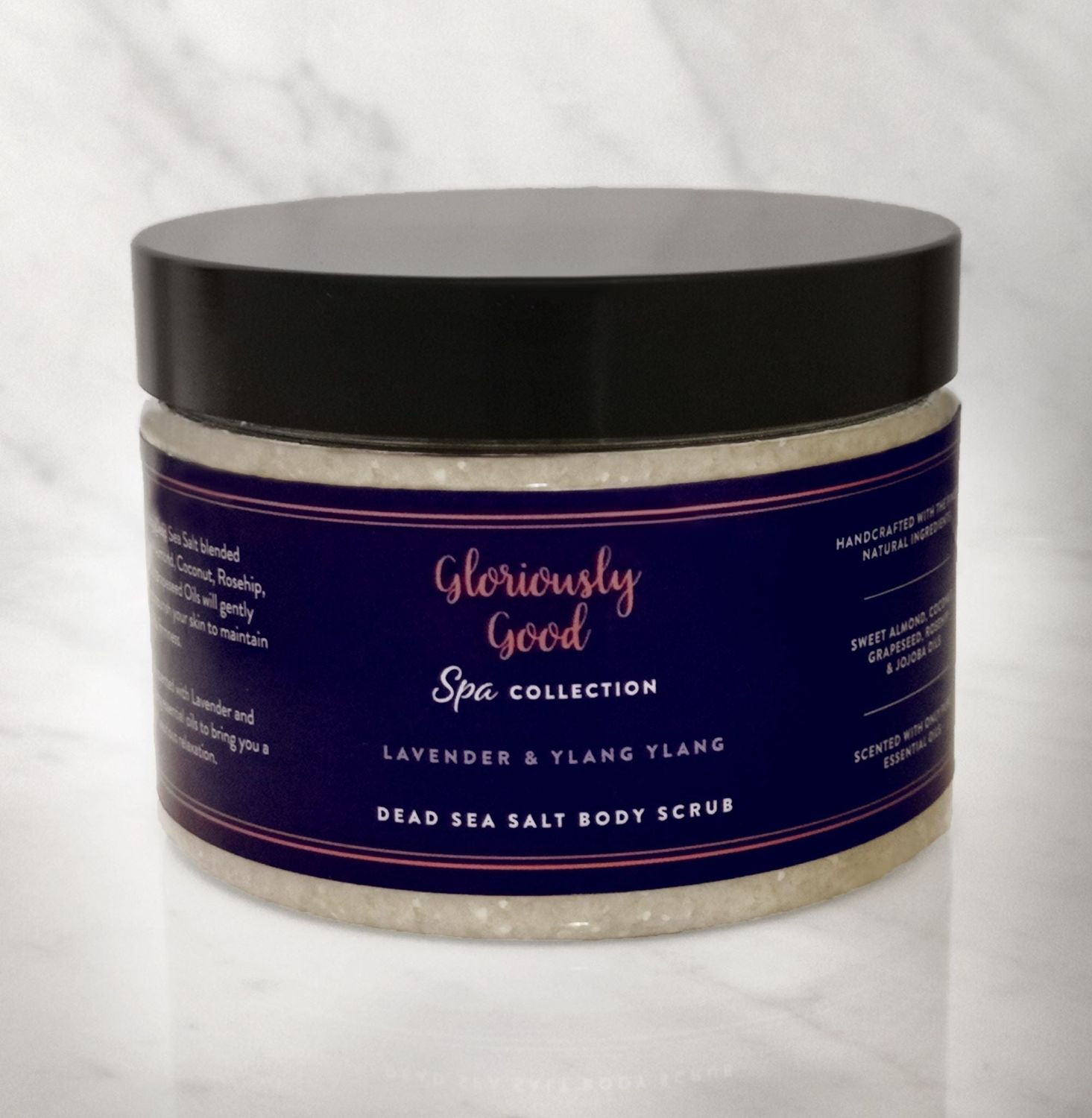 Lavender &amp; Ylang Ylang Dead Sea Salt Natural Body Scrub
