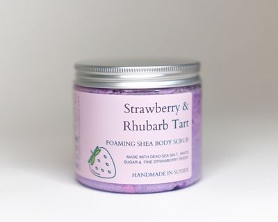 Brighton Rock Workshop Strawberry &amp; Rhubarb Tart Whipped Soap Scrub