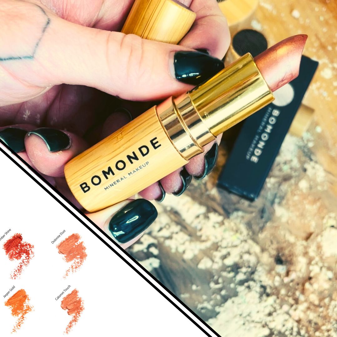 Bomonde Mineral Makeup Satin Mineral Lipstick | Clean, Toxin-Free Vegan Beauty
