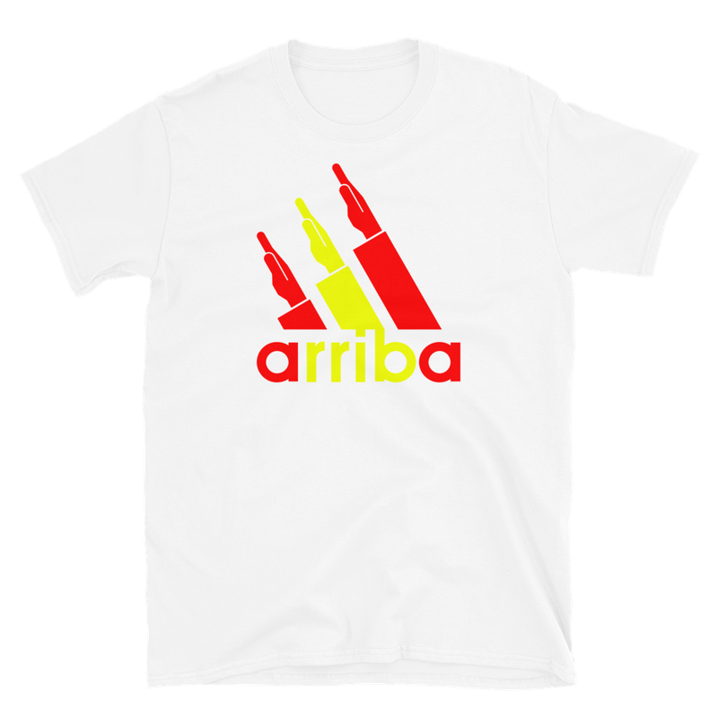 Camiseta blanca &quot;arriba&quot; (rojigualda)
