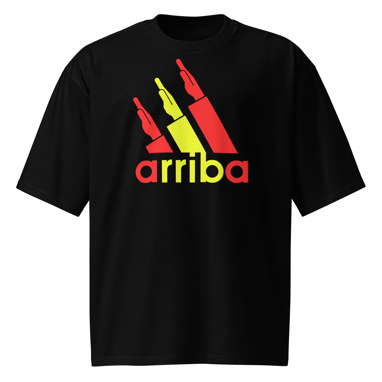 Camiseta oversize [&quot;arriba&quot; rojigualda]