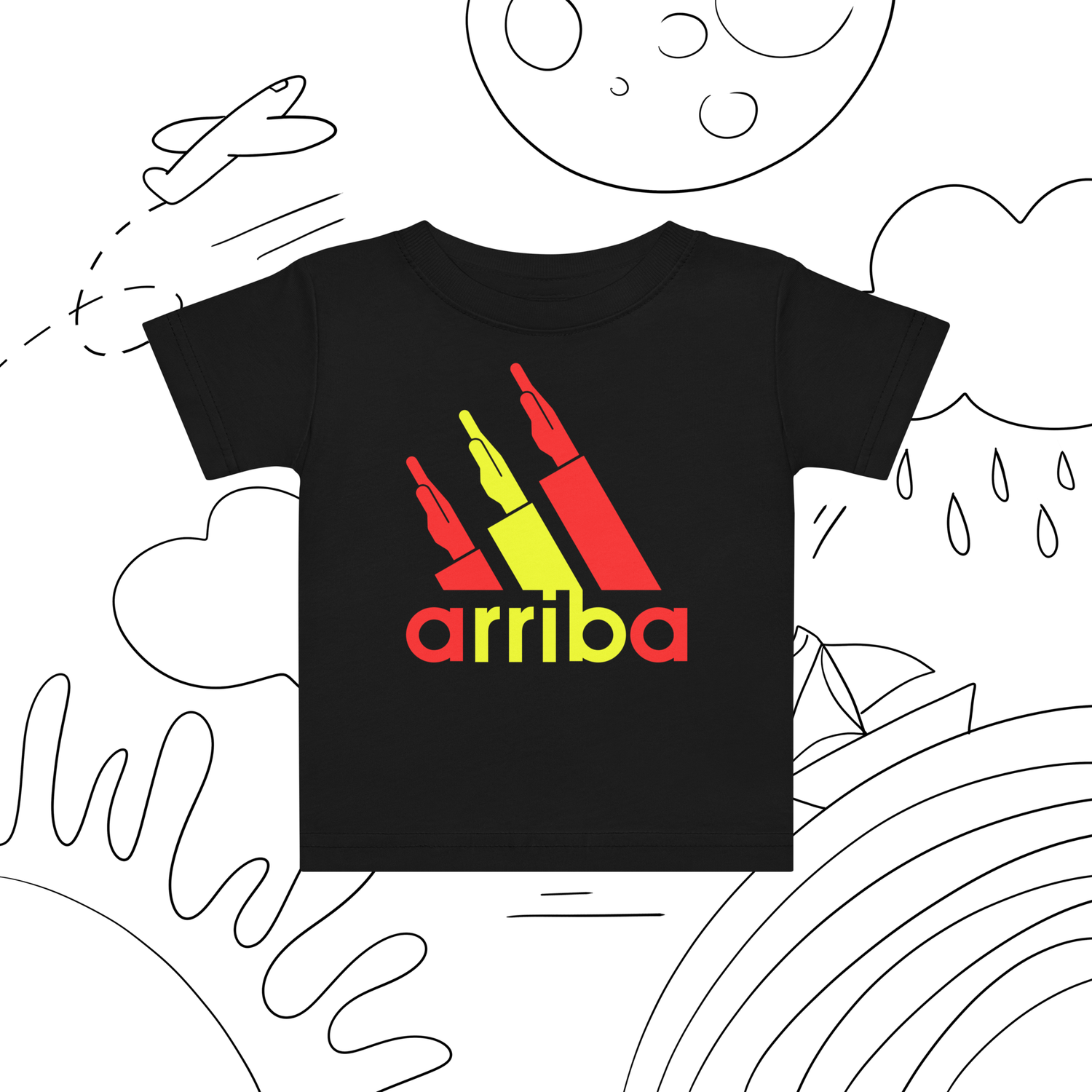 Camiseta bebé varios colores (6 a 24 meses) [&quot;arriba&quot; rojigualda]
