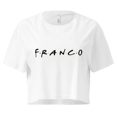 Top corto varios colores (crop top) [&quot;F·R·A·N·C·O&quot; negro]