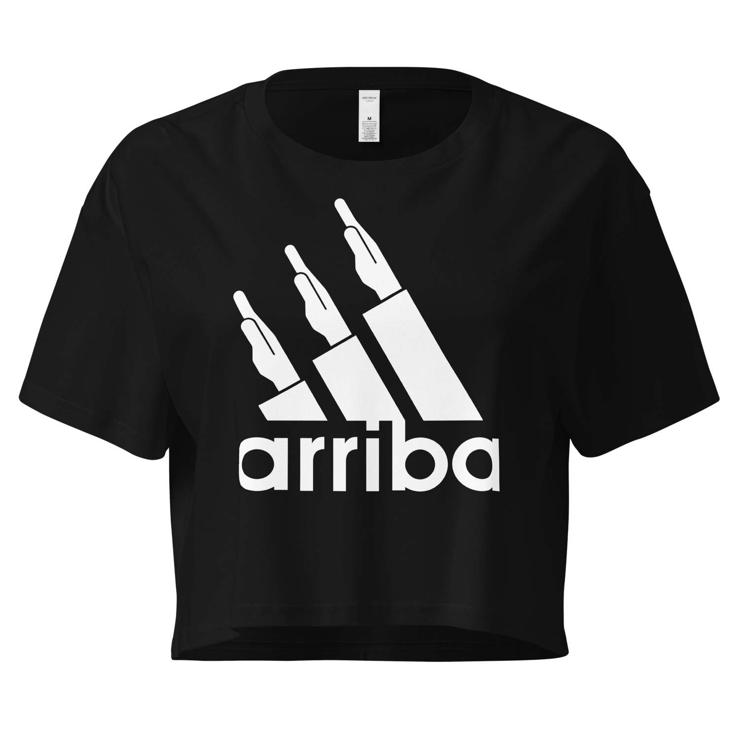Top corto varios colores (crop top) [&quot;arriba&quot; blanco]